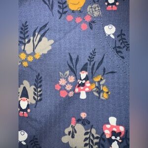 Duluth Floral gnome Patterned shorts overalls